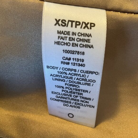 Dynamite Rabbit Faux Fur Vest Ladies XS Beige/Dark Beige - Picture 11 of 12